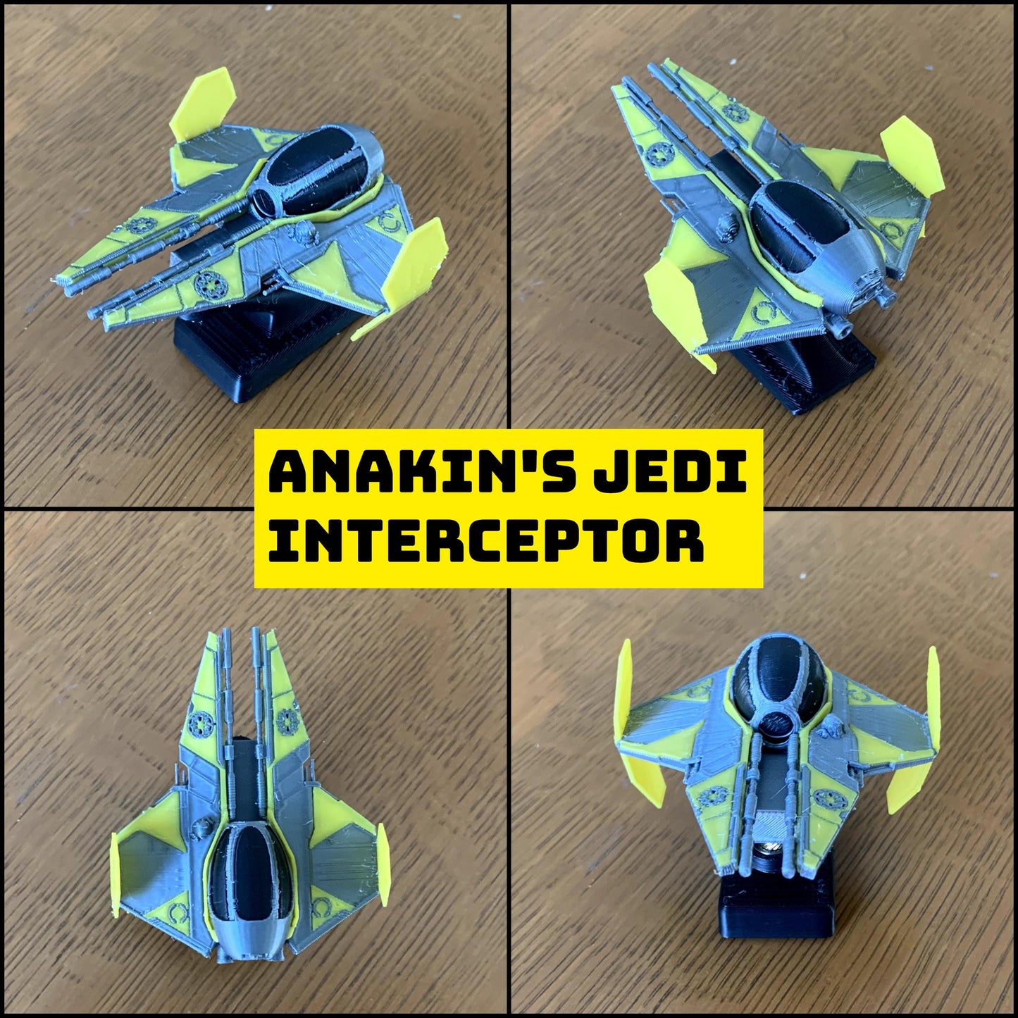 Yellow Interceptor Car Dashboard Drift Ornament