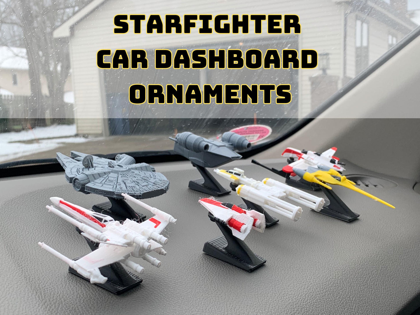 Jango Slave 1 Starship Car Dashboard Drift Ornament