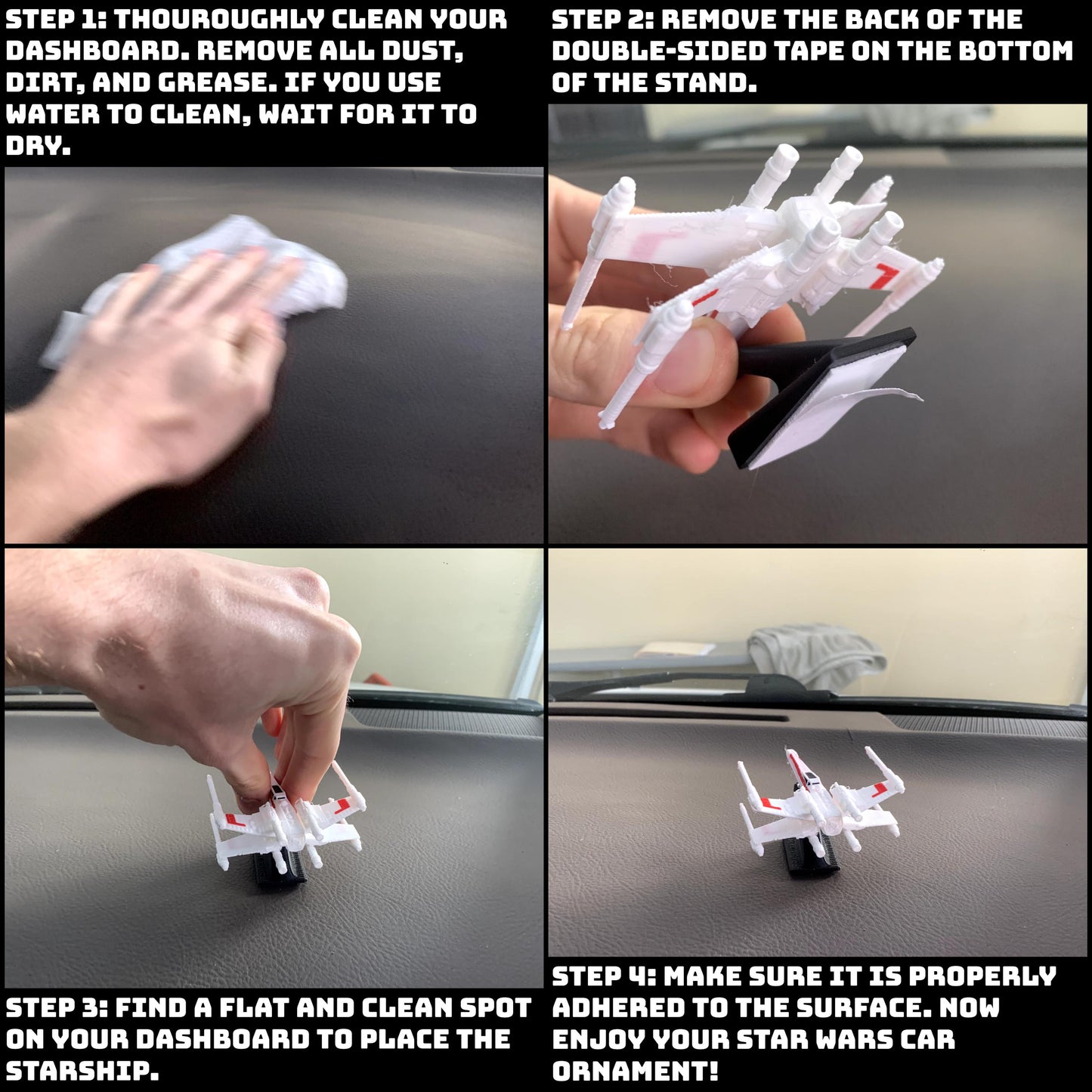 X-Wing Starfighter Car Dashboard Drift Ornament