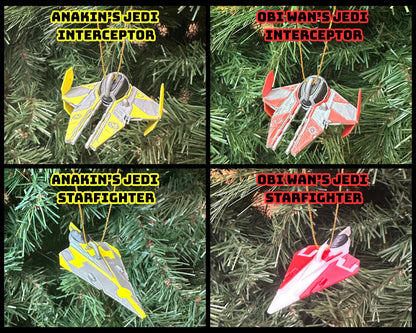Starship Christmas Ornaments - 27 Different Starships Available