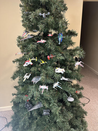 Starship Christmas Ornaments - 27 Different Starships Available