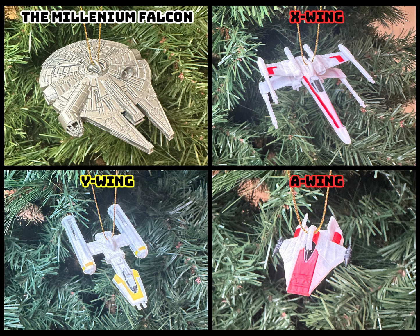 Starship Christmas Ornaments - 27 Different Starships Available