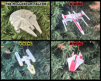 Starship Christmas Ornaments - 27 Different Starships Available